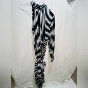 Symmetrical one shoulder dress